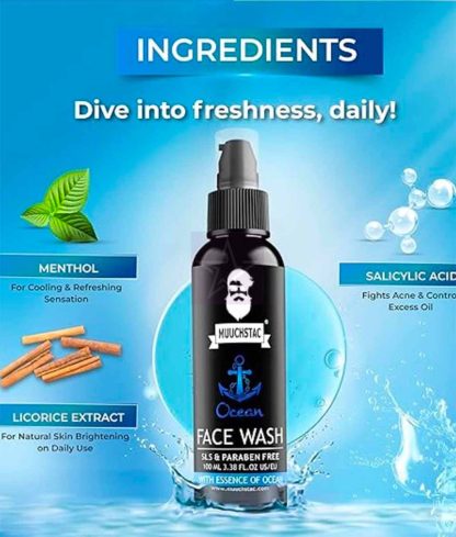 Muuchstac 7 Ocean Face Wash For Men – 100ml