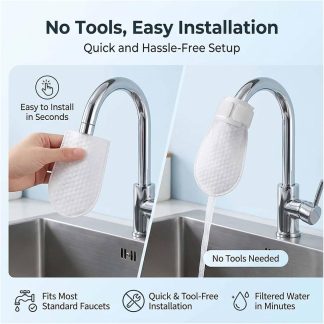 60 Pic CrystalFlow Water Filter Pro With 10 Pcs Hooks